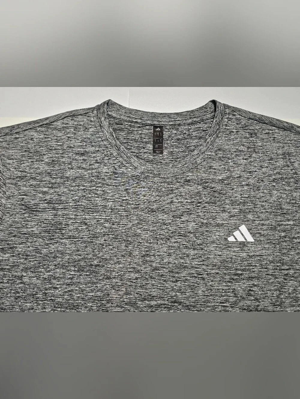 Adidas Men’s Grey Heather Performance T-Shirt